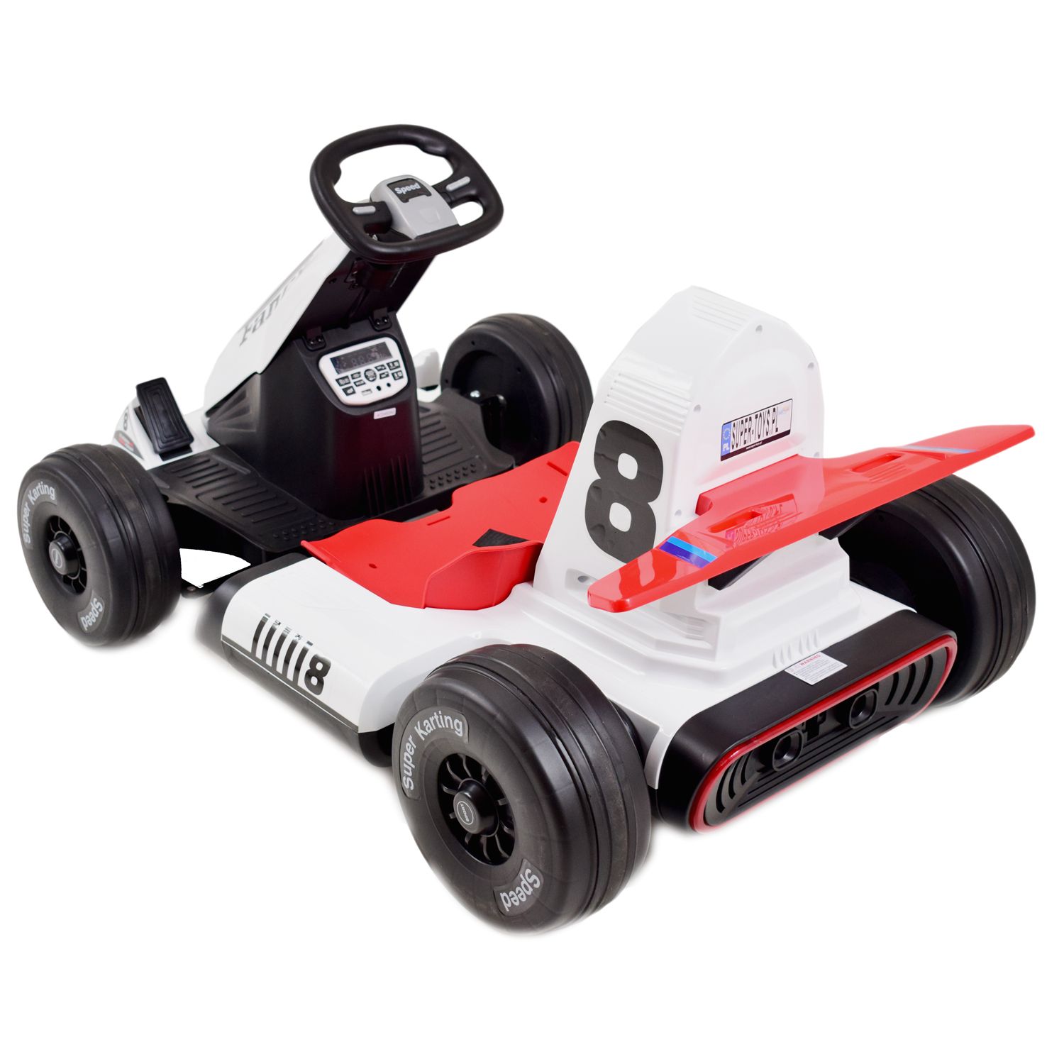 Greitas Išgalvotas Kartingas, Skirtas 12 V Akumuliatoriui, Reguliuojamas - Išplečiamas Rėmas, Itin Smagusbdq-8