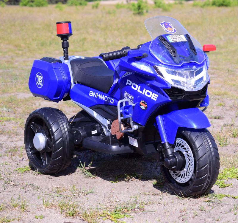 Greitaeigis Policijos Motociklas Su Gaidžiu, Minkštais Ratais, Garsais, Dviem Varikliais, Nuotolinio Valdymo Pulteliu/nt5188