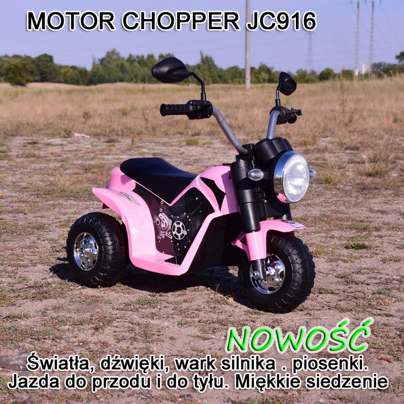 Chopper Motociklas - Pirmasis Kūdikio Motociklas, Minkšta Sėdynė/jc916