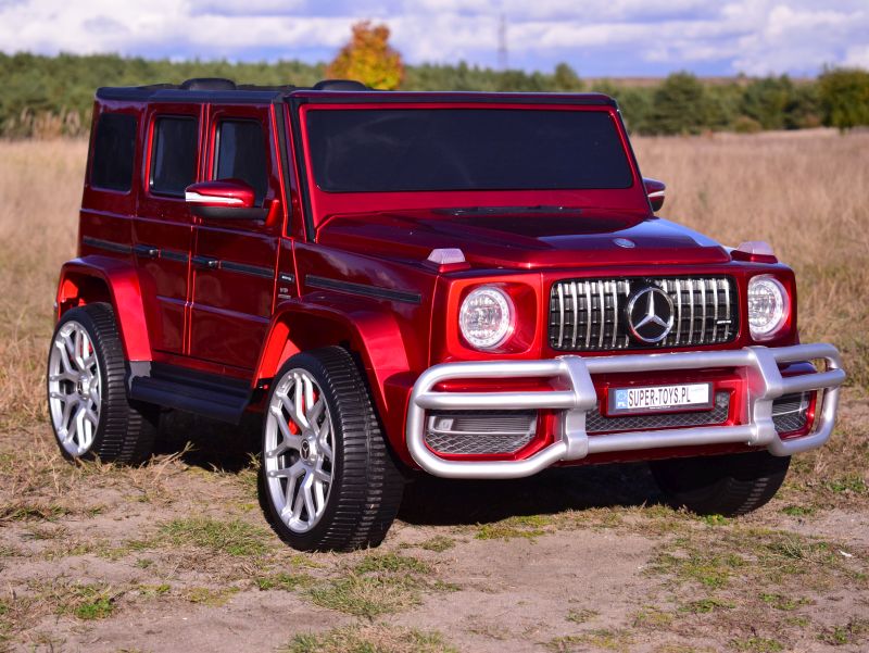 Mercedes G63 Amg 2 Vaikams, 24v, 4x4, Minkšti Eva Ratlankiai, Minkšta Sėdynė, Poliruotas Lakas, Pilna Komplektacija/s-307