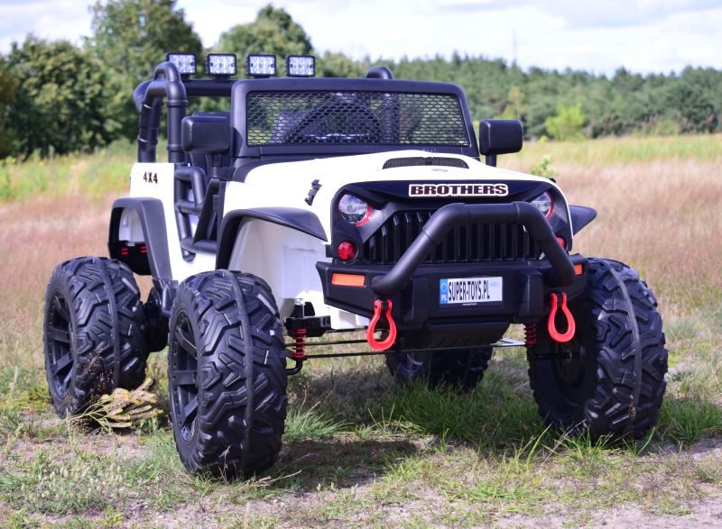 Akumuliatorinis Džipas Brothers , Vairo Stiprintuvas, Minkšti Ratai, Minkšta Sėdynė 24v - 400w/jeep-jc-666