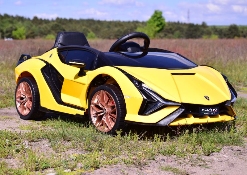 Originalus Lamborghini šienas, Minkšti Ratai, Minkšta Sėdynė, Supimo Funkcija - Pilna Komplektacija /qls6388