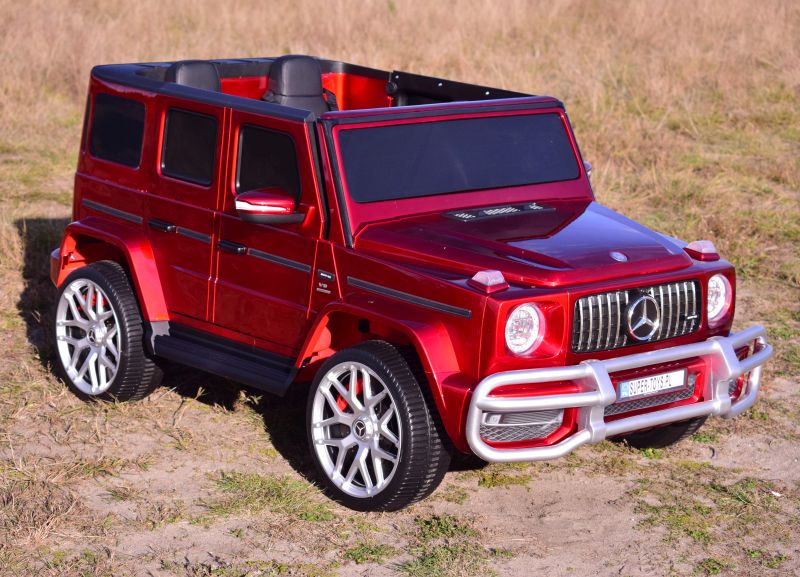 Mercedes G63 Amg 2 Vaikams, 24v, 4x4, Minkšti Eva Ratlankiai, Minkšta Sėdynė, Poliruotas Lakas, Pilna Komplektacija/s-307