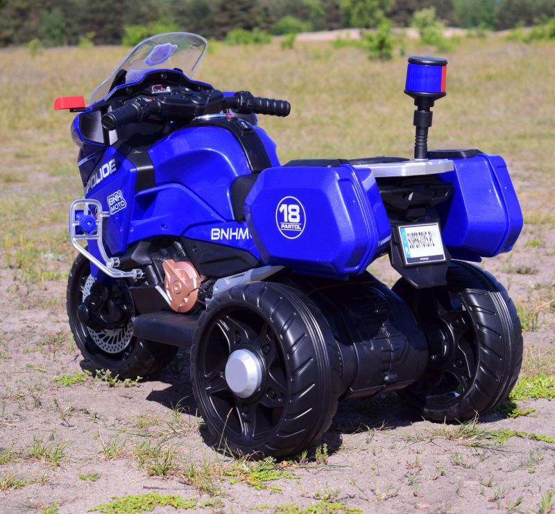 Greitaeigis Policijos Motociklas Su Gaidžiu, Minkštais Ratais, Garsais, Dviem Varikliais, Nuotolinio Valdymo Pulteliu/nt5188