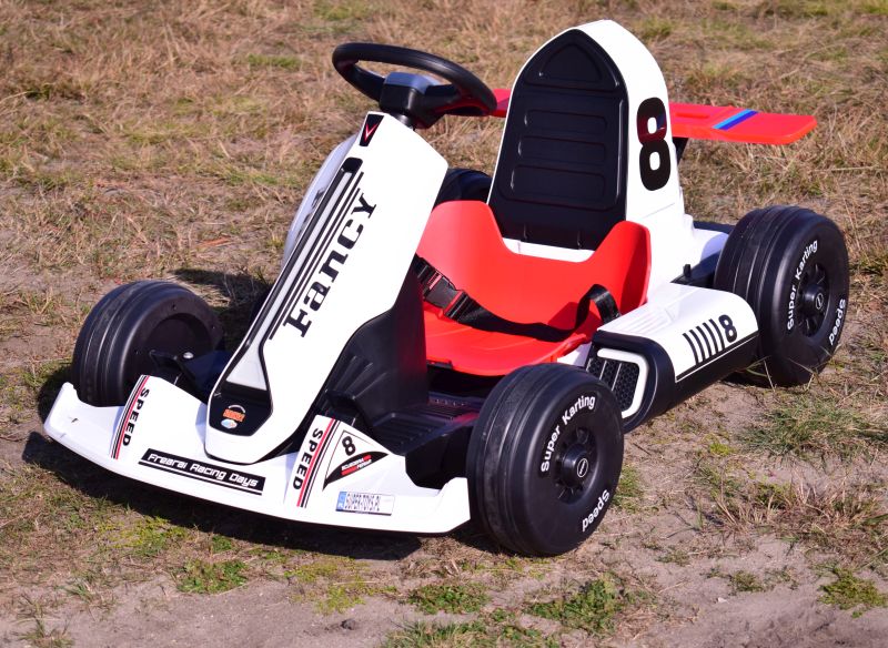 Greitas Išgalvotas Kartingas, Skirtas 12 V Akumuliatoriui, Reguliuojamas - Išplečiamas Rėmas, Itin Smagusbdq-8
