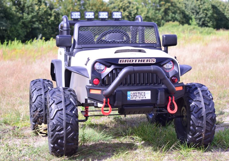 Akumuliatorinis Džipas Brothers , Vairo Stiprintuvas, Minkšti Ratai, Minkšta Sėdynė 24v - 400w/jeep-jc-666