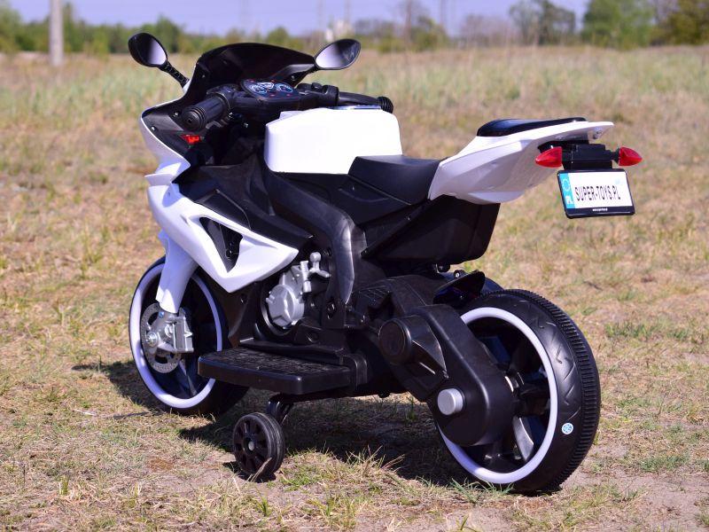 Power Racer Motoras 8798 2 Varikliai, 2 Baterijos - Pirmasis Motociklas Jūsų Vaikui, šviečiantys Ratai/ft8798