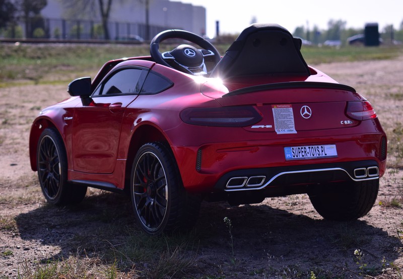 Mercedes C 63 S Coupe, Minkšta Sėdynė , Minkšti Ratai, Esw Sistema, 5 Taškų Saugos Diržai /qy-1588