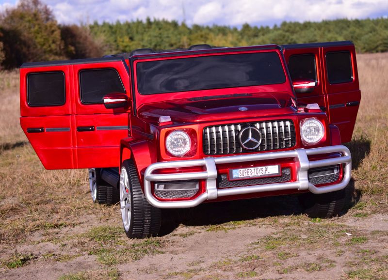 Mercedes G63 Amg 2 Vaikams, 24v, 4x4, Minkšti Eva Ratlankiai, Minkšta Sėdynė, Poliruotas Lakas, Pilna Komplektacija/s-307
