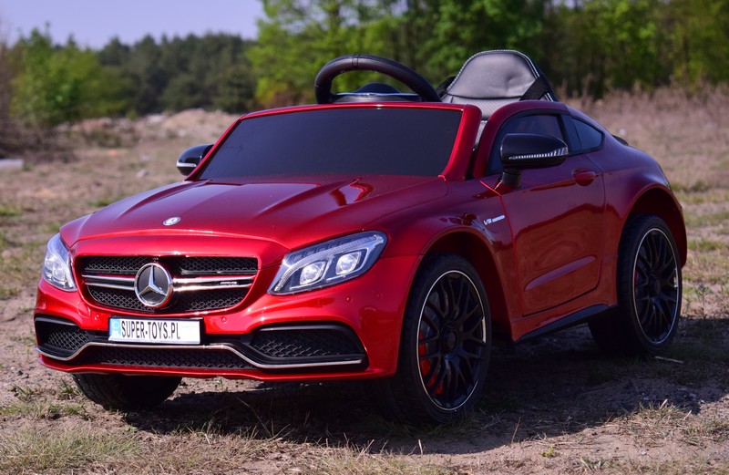 Mercedes C 63 S Coupe, Minkšta Sėdynė , Minkšti Ratai, Esw Sistema, 5 Taškų Saugos Diržai /qy-1588