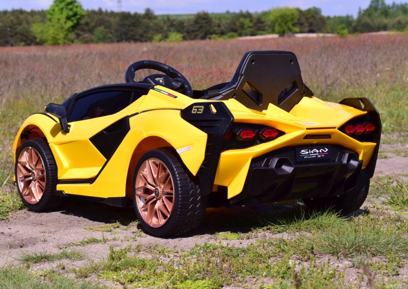 Originalus Lamborghini šienas, Minkšti Ratai, Minkšta Sėdynė, Supimo Funkcija - Pilna Komplektacija /qls6388