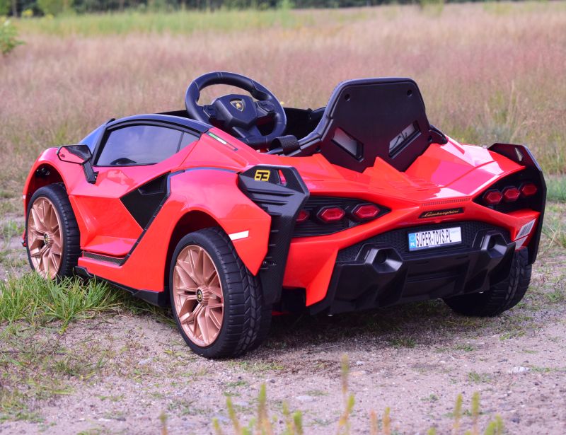 Originalus Lamborghini šienas, Minkšti Ratlankiai, Minkšta Sėdynė, Svyravimo Funkcija - Pilna Galimybė /qls6388