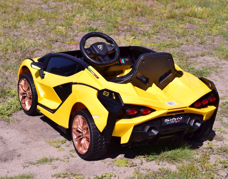 Originalus Lamborghini šienas, Minkšti Ratai, Minkšta Sėdynė, Supimo Funkcija - Pilna Komplektacija /qls6388