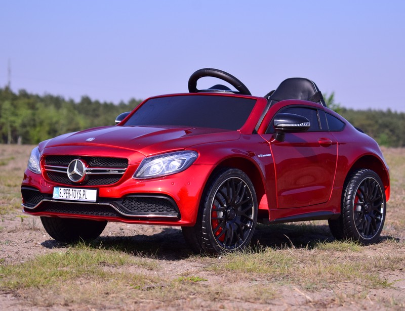 Mercedes C 63 S Coupe, Minkšta Sėdynė , Minkšti Ratai, Esw Sistema, 5 Taškų Saugos Diržai /qy-1588