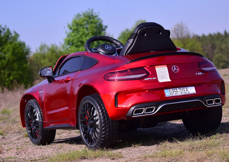 Mercedes C 63 S Coupe, Minkšta Sėdynė , Minkšti Ratai, Esw Sistema, 5 Taškų Saugos Diržai /qy-1588