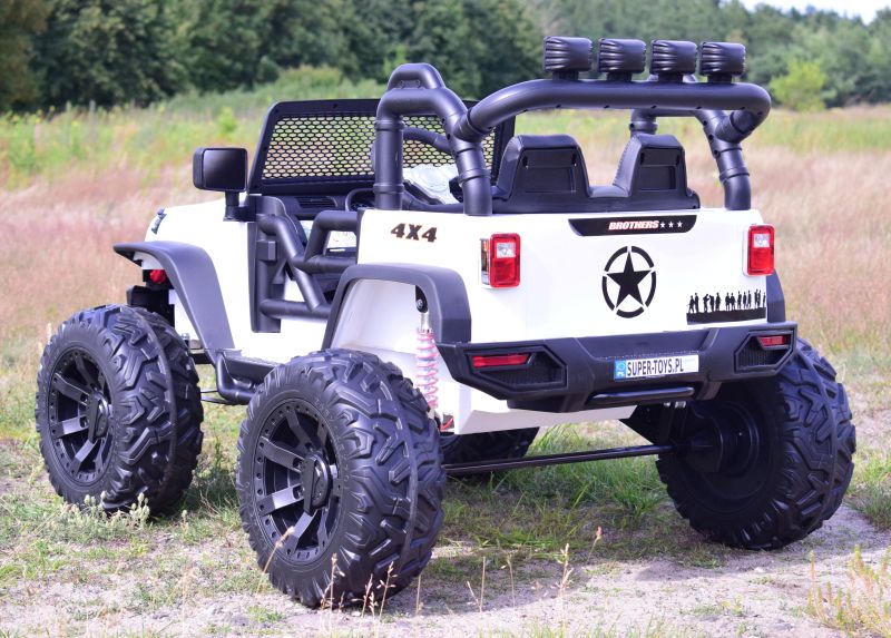 Akumuliatorinis Džipas Brothers , Vairo Stiprintuvas, Minkšti Ratai, Minkšta Sėdynė 24v - 400w/jeep-jc-666