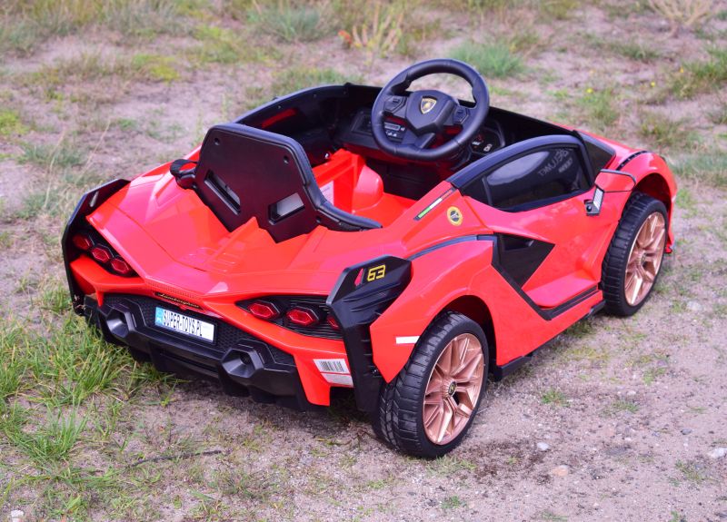 Originalus Lamborghini šienas, Minkšti Ratlankiai, Minkšta Sėdynė, Svyravimo Funkcija - Pilna Galimybė /qls6388