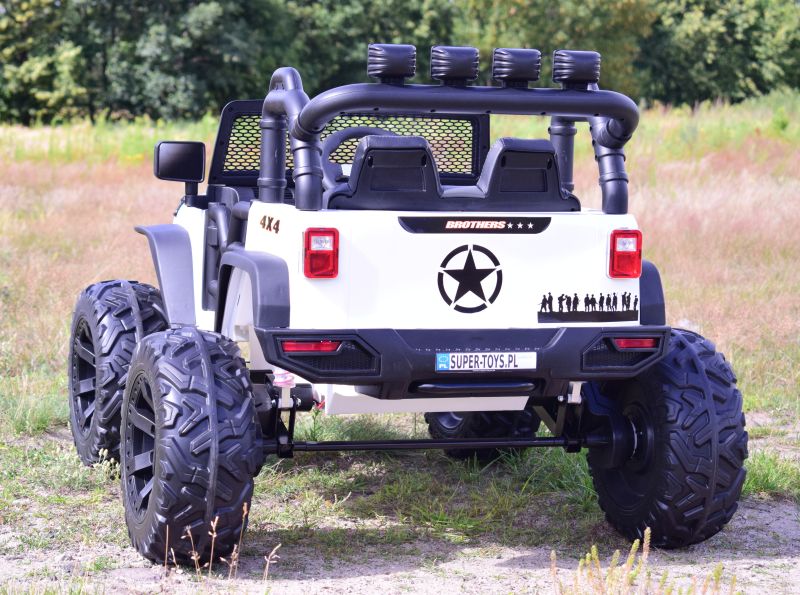Akumuliatorinis Džipas Brothers , Vairo Stiprintuvas, Minkšti Ratai, Minkšta Sėdynė 24v - 400w/jeep-jc-666