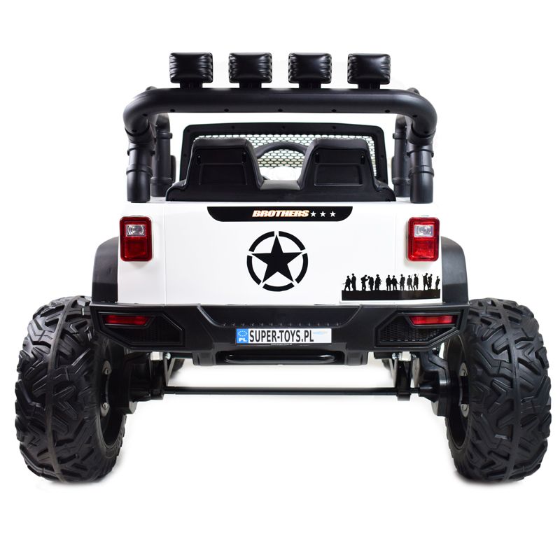 Akumuliatorinis Džipas Brothers , Vairo Stiprintuvas, Minkšti Ratai, Minkšta Sėdynė 24v - 400w/jeep-jc-666