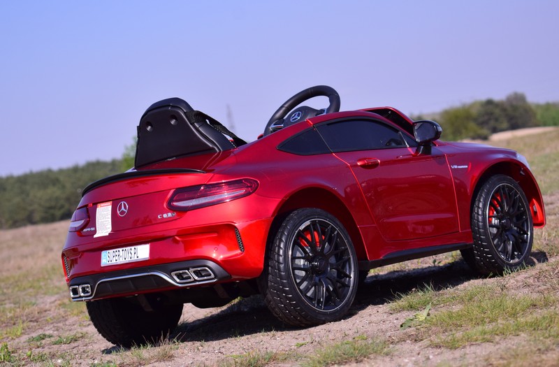 Mercedes C 63 S Coupe, Minkšta Sėdynė , Minkšti Ratai, Esw Sistema, 5 Taškų Saugos Diržai /qy-1588