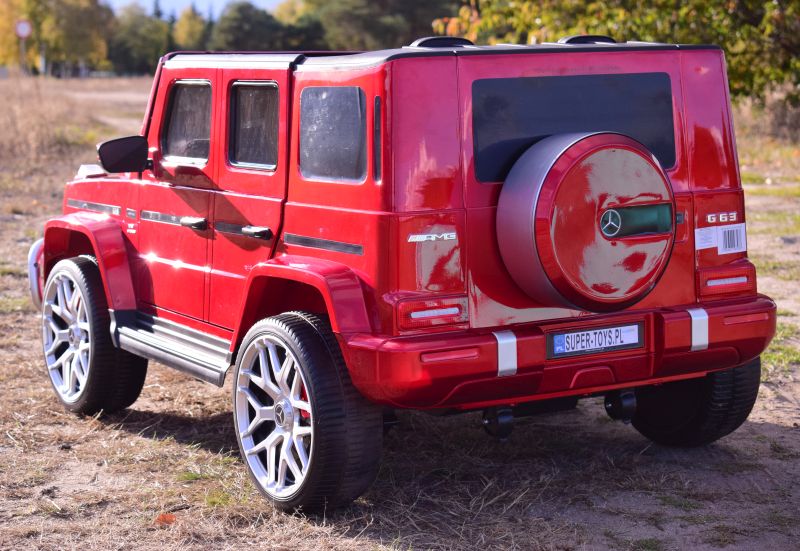 Mercedes G63 Amg 2 Vaikams, 24v, 4x4, Minkšti Eva Ratlankiai, Minkšta Sėdynė, Poliruotas Lakas, Pilna Komplektacija/s-307