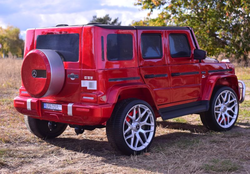 Mercedes G63 Amg 2 Vaikams, 24v, 4x4, Minkšti Eva Ratlankiai, Minkšta Sėdynė, Poliruotas Lakas, Pilna Komplektacija/s-307