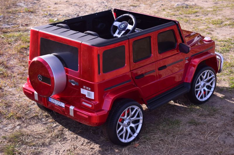 Mercedes G63 Amg 2 Vaikams, 24v, 4x4, Minkšti Eva Ratlankiai, Minkšta Sėdynė, Poliruotas Lakas, Pilna Komplektacija/s-307