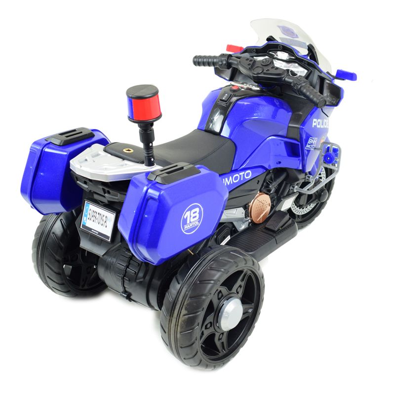Greitaeigis Policijos Motociklas Su Gaidžiu, Minkštais Ratais, Garsais, Dviem Varikliais, Nuotolinio Valdymo Pulteliu/nt5188