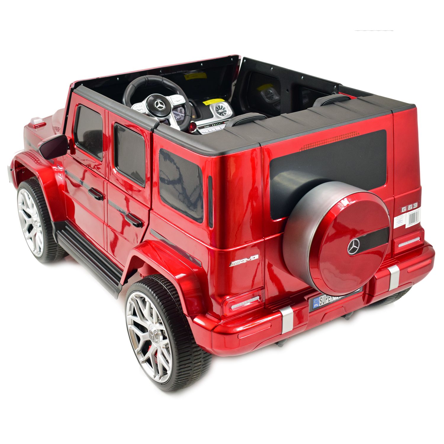 Mercedes G63 Amg 2 Vaikams, 24v, 4x4, Minkšti Eva Ratlankiai, Minkšta Sėdynė, Poliruotas Lakas, Pilna Komplektacija/s-307
