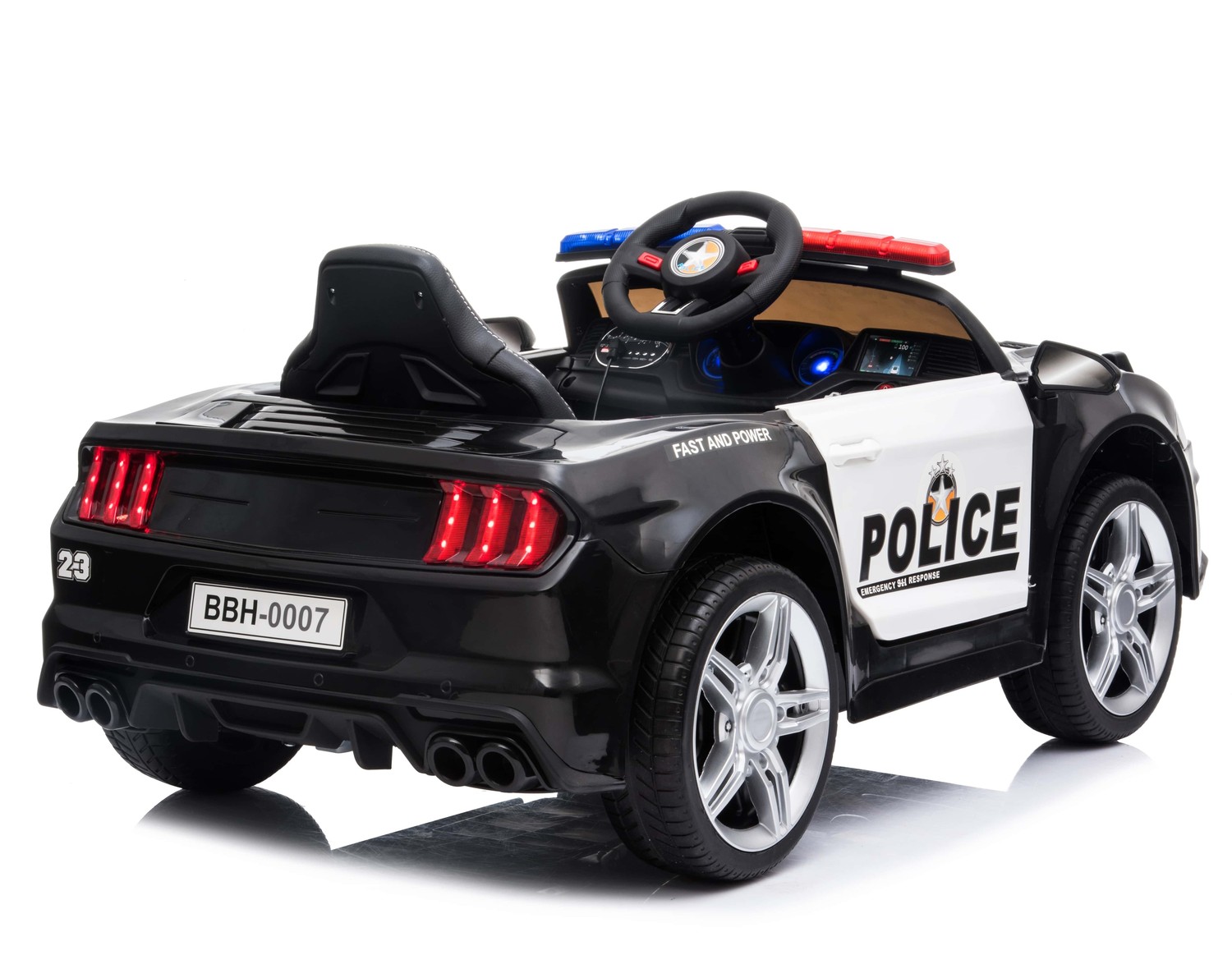 Policijos Automobilis, Garsai, Minkšti Eva Ratai, Minkšta Sėdynė/bbh0007