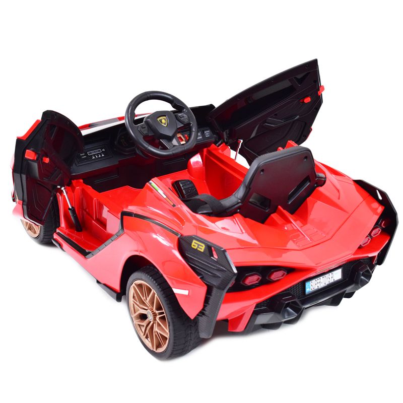 Originalus Lamborghini šienas, Minkšti Ratlankiai, Minkšta Sėdynė, Svyravimo Funkcija - Pilna Galimybė /qls6388