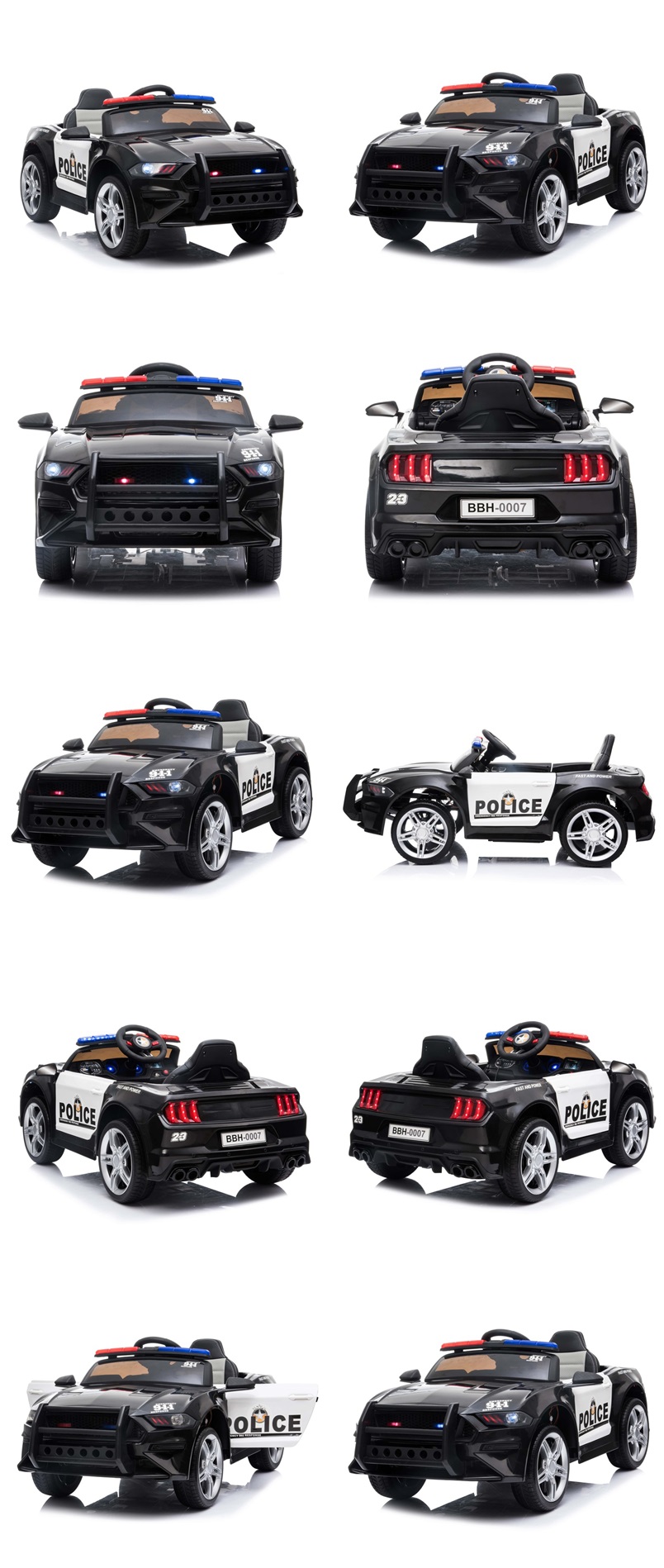 Policijos Automobilis, Garsai, Minkšti Eva Ratai, Minkšta Sėdynė/bbh0007