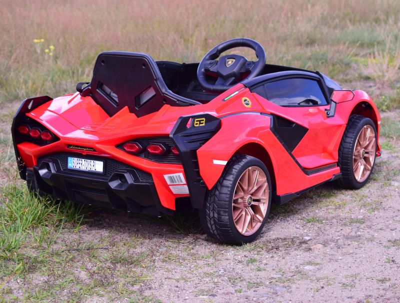 Originalus Lamborghini šienas, Minkšti Ratlankiai, Minkšta Sėdynė, Svyravimo Funkcija - Pilna Galimybė /qls6388