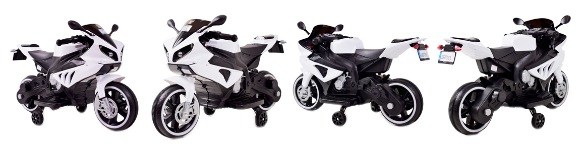 Power Racer Motoras 8798 2 Varikliai, 2 Baterijos - Pirmasis Motociklas Jūsų Vaikui, šviečiantys Ratai/ft8798