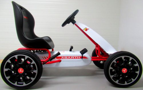 Kartingas Abarth White, Eva Putplasčio Ratai, Rankinis Stabdis, Licencijuotas