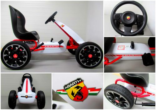Kartingas Abarth White, Eva Putplasčio Ratai, Rankinis Stabdis, Licencijuotas