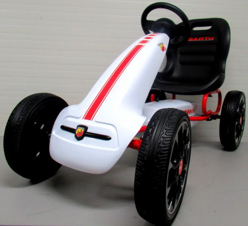 Kartingas Abarth White, Eva Putplasčio Ratai, Rankinis Stabdis, Licencijuotas