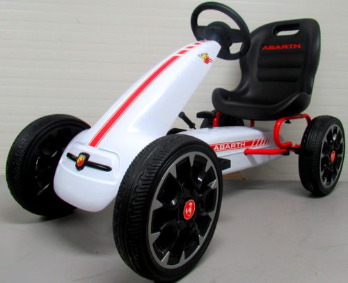 Kartingas Abarth White, Eva Putplasčio Ratai, Rankinis Stabdis, Licencijuotas