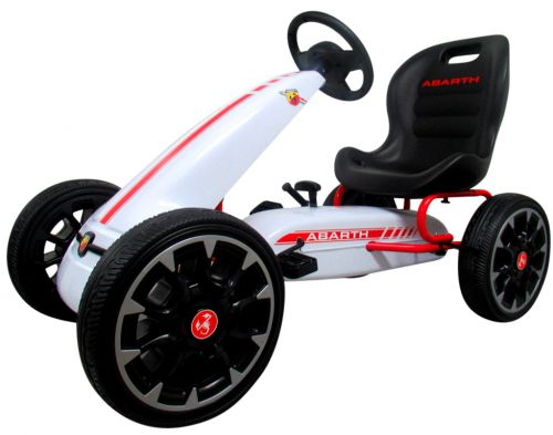 Kartingas Abarth White, Eva Putplasčio Ratai, Rankinis Stabdis, Licencijuotas