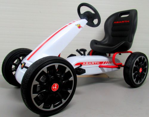 Kartingas Abarth White, Eva Putplasčio Ratai, Rankinis Stabdis, Licencijuotas