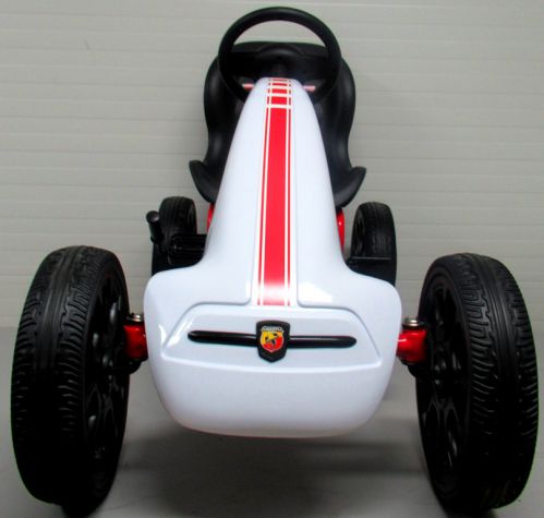 Kartingas Abarth White, Eva Putplasčio Ratai, Rankinis Stabdis, Licencijuotas