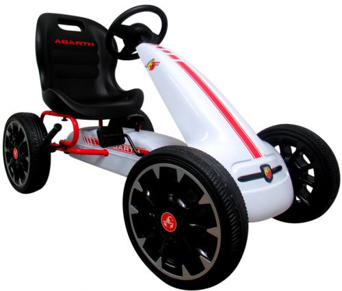 Kartingas Abarth White, Eva Putplasčio Ratai, Rankinis Stabdis, Licencijuotas