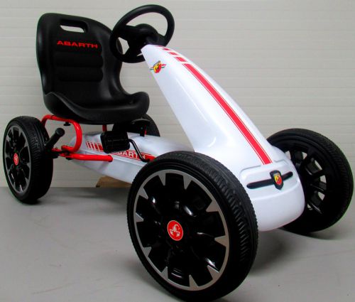 Kartingas Abarth White, Eva Putplasčio Ratai, Rankinis Stabdis, Licencijuotas