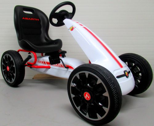 Kartingas Abarth White, Eva Putplasčio Ratai, Rankinis Stabdis, Licencijuotas