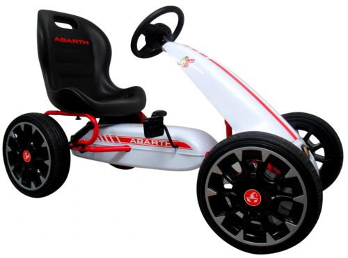 Kartingas Abarth White, Eva Putplasčio Ratai, Rankinis Stabdis, Licencijuotas