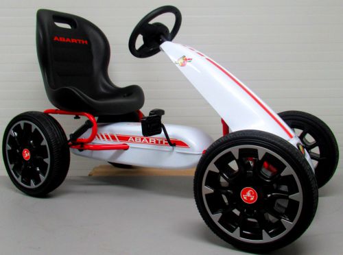 Kartingas Abarth White, Eva Putplasčio Ratai, Rankinis Stabdis, Licencijuotas