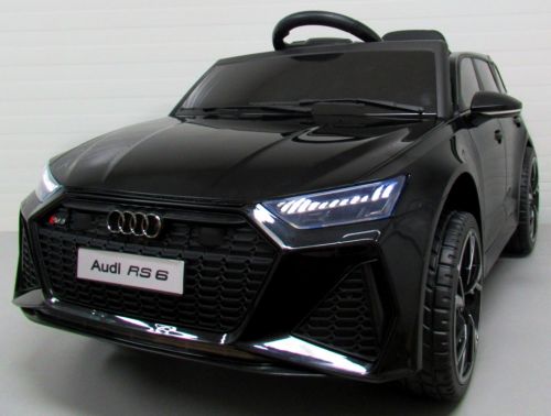 Audi Rs6 Gt Black Akumuliatorinis Automobilio Eva Odos Nuotolinio Valdymo Pultelis
