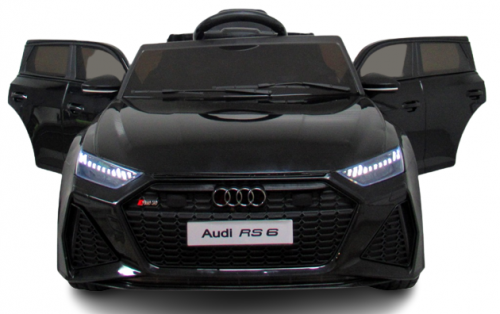 Audi Rs6 Gt Black Akumuliatorinis Automobilio Eva Odos Nuotolinio Valdymo Pultelis