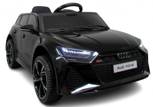 Audi Rs6 Gt Black Akumuliatorinis Automobilio Eva Odos Nuotolinio Valdymo Pultelis