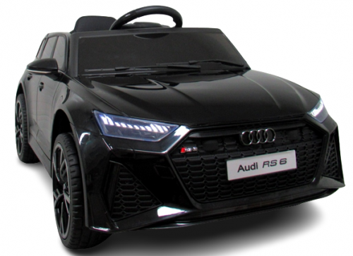 Audi Rs6 Gt Black Akumuliatorinis Automobilio Eva Odos Nuotolinio Valdymo Pultelis